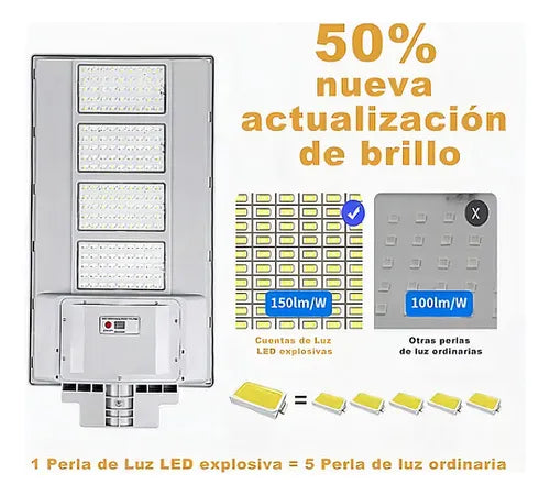Lámpara Solar LED para Exteriores 6000W - Ilumina Tu Jardín Eficientemente