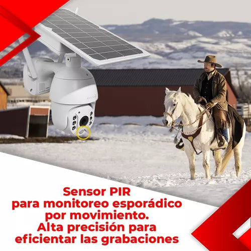 Cámara Cctv 4g Wifi Video Hd Panel Solar Autónoma