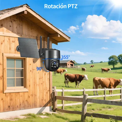 Cámara de Seguridad Exterior Solar 5MP con SIM 4G - Alta Definición y Conectividad