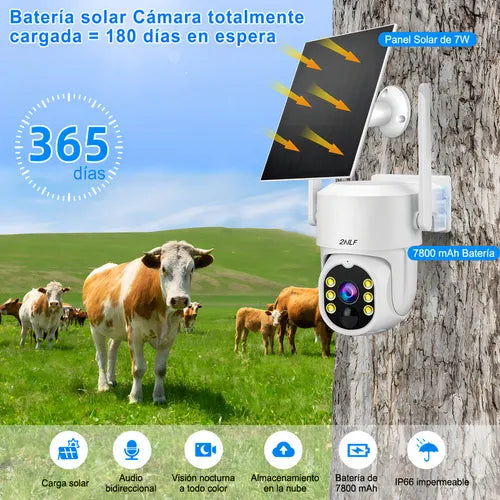 Cámara de Seguridad Wireless G2007 para Exteriores con SIM 4G