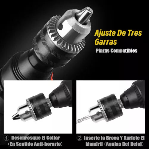 Rotomartillo Cincelador Inalámbrico SDS-Plus 600W con Batería de Larga Duración