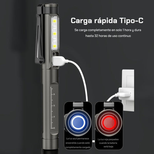 Lámpara Médica Ultravioleta Recargable 3 en 1 – Diagnóstico Preciso