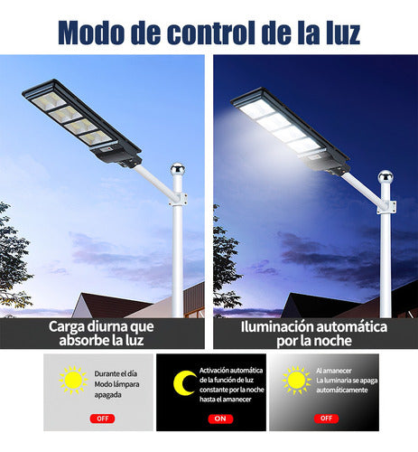 Lámpara Led Solar Luminaria Suburbana Alumbrado Publico 1200w