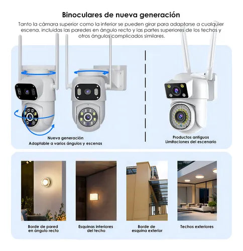 Cámara de Vigilancia Exterior Mara MVPsmart DQ8 8MP 360° PTZ WiFi Full HD