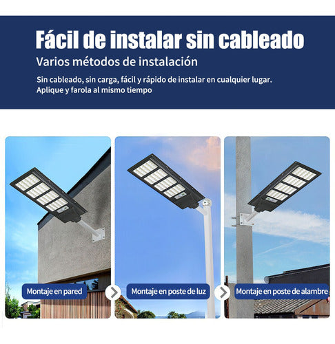 Lámpara Led Solar Luminaria Suburbana Alumbrado Publico 1200w