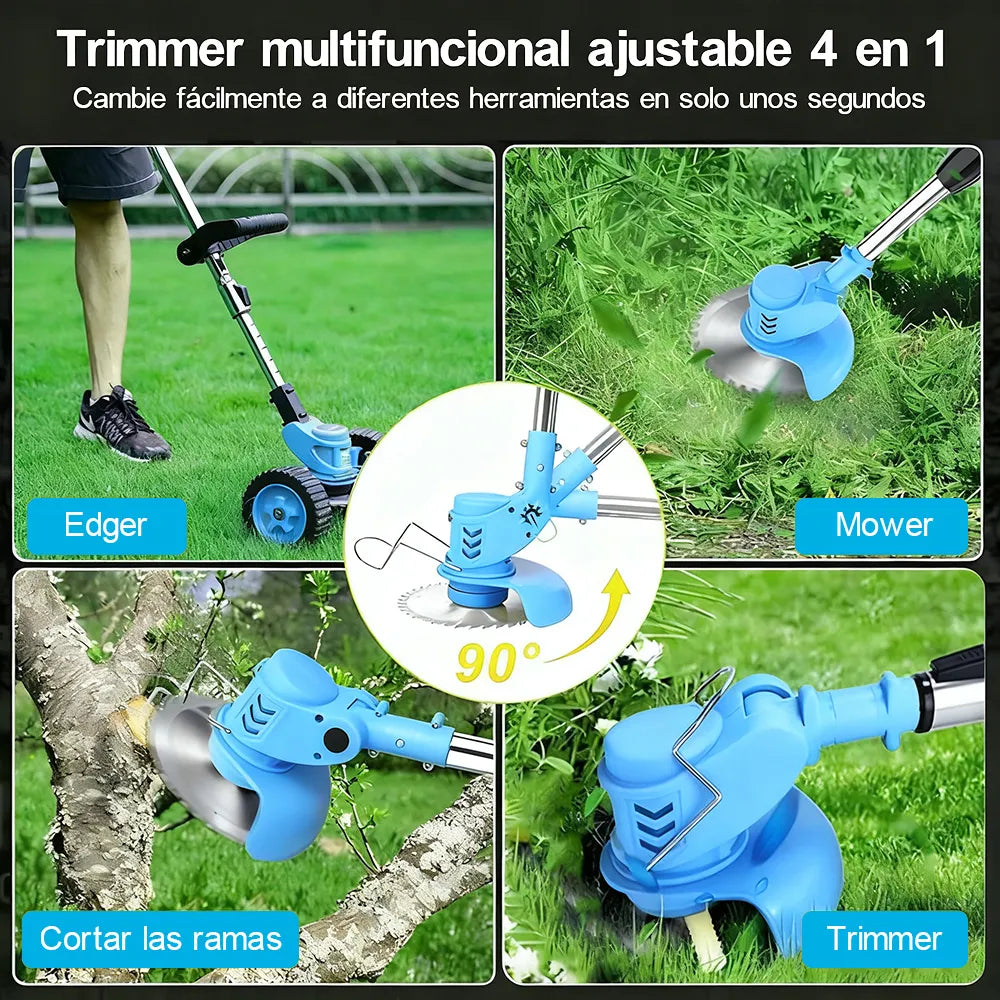 Desbrozadora Inalámbrica DBDBKing 48V 1800W con Batería y Ruedas - Metacompras