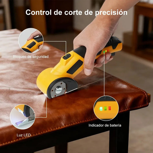 Tijera Eléctrica Inalámbrica para Cortar Tela y Cartón con Precisión