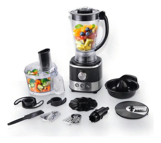Licuadora 650W con 10 Accesorios - Kit Completo para Cocinar Fácil