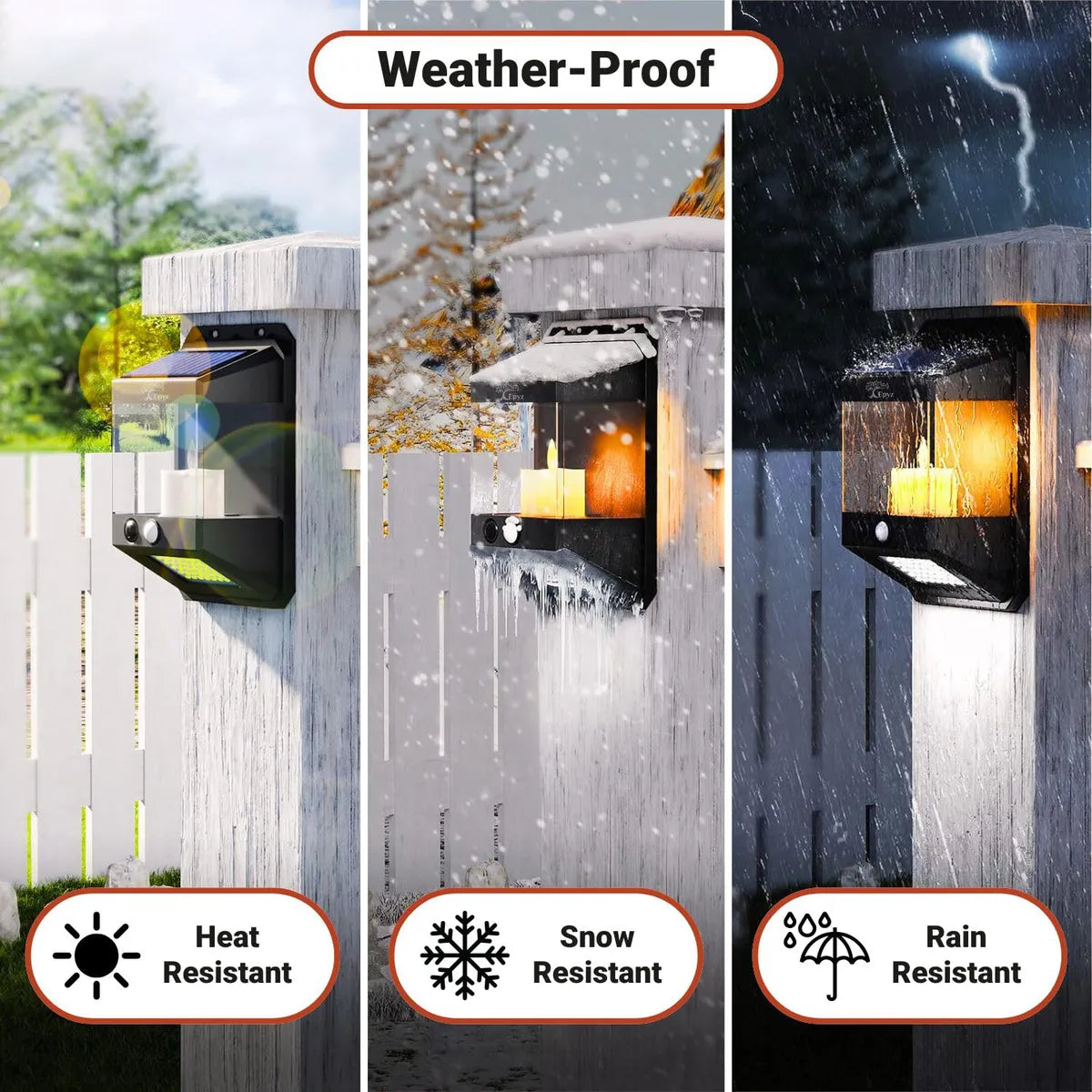 Lámpara Solar Exterior para Jardín con Sensor de Luz y 40 LEDs - Metacompras