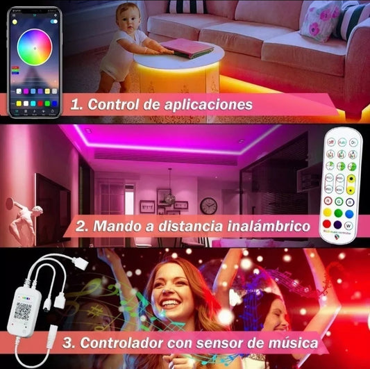 Tira Led RGB 5050 Wifi 20mts - Metacompras
