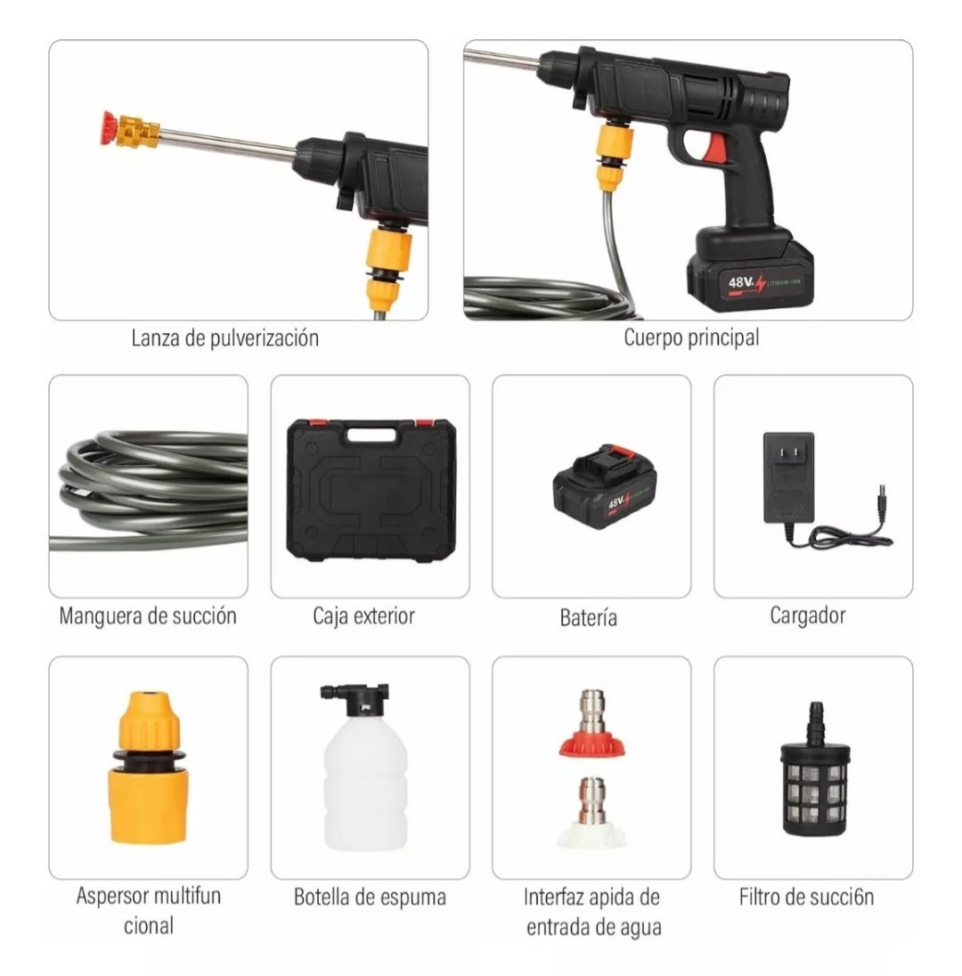 Hidrolavadora eléctrico de alta presión con filtro