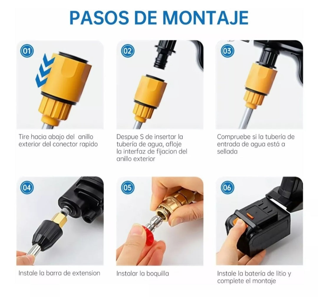 Hidrolavadora eléctrico de alta presión con filtro