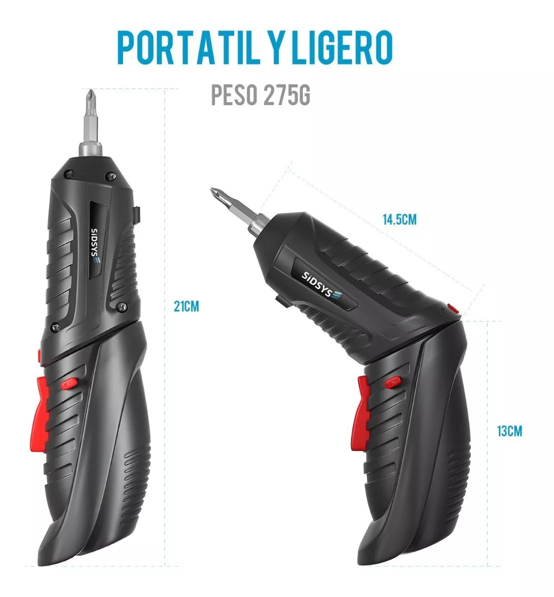 Destornillador Eléctrico Taladro Inalámbrico 3.6v, 47pcs - Metacompras