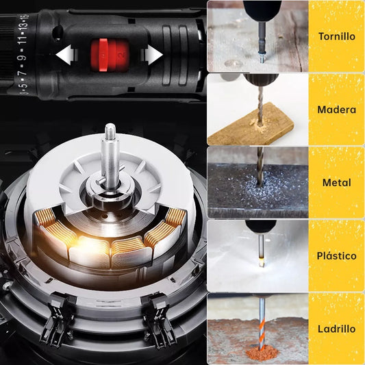 Taladro Atornillador Inalámbrico Sidsys 32pcs 1500rpm 30nm - Metacompras