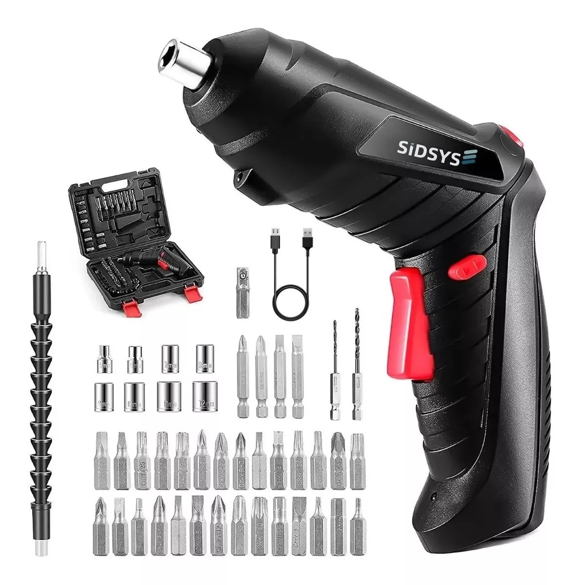 Destornillador Eléctrico Taladro Inalámbrico 3.6v, 47pcs - Metacompras