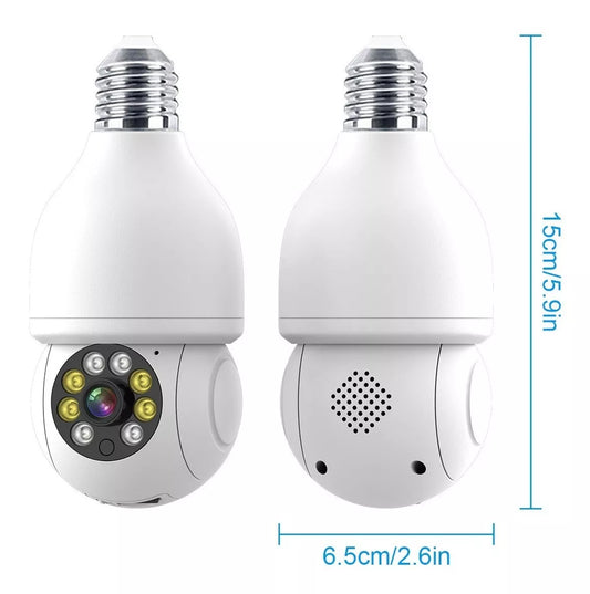 Cámara De Seguridad Ip Socket Wifi Hd 1080p 360º Con Alarma - Metacompras