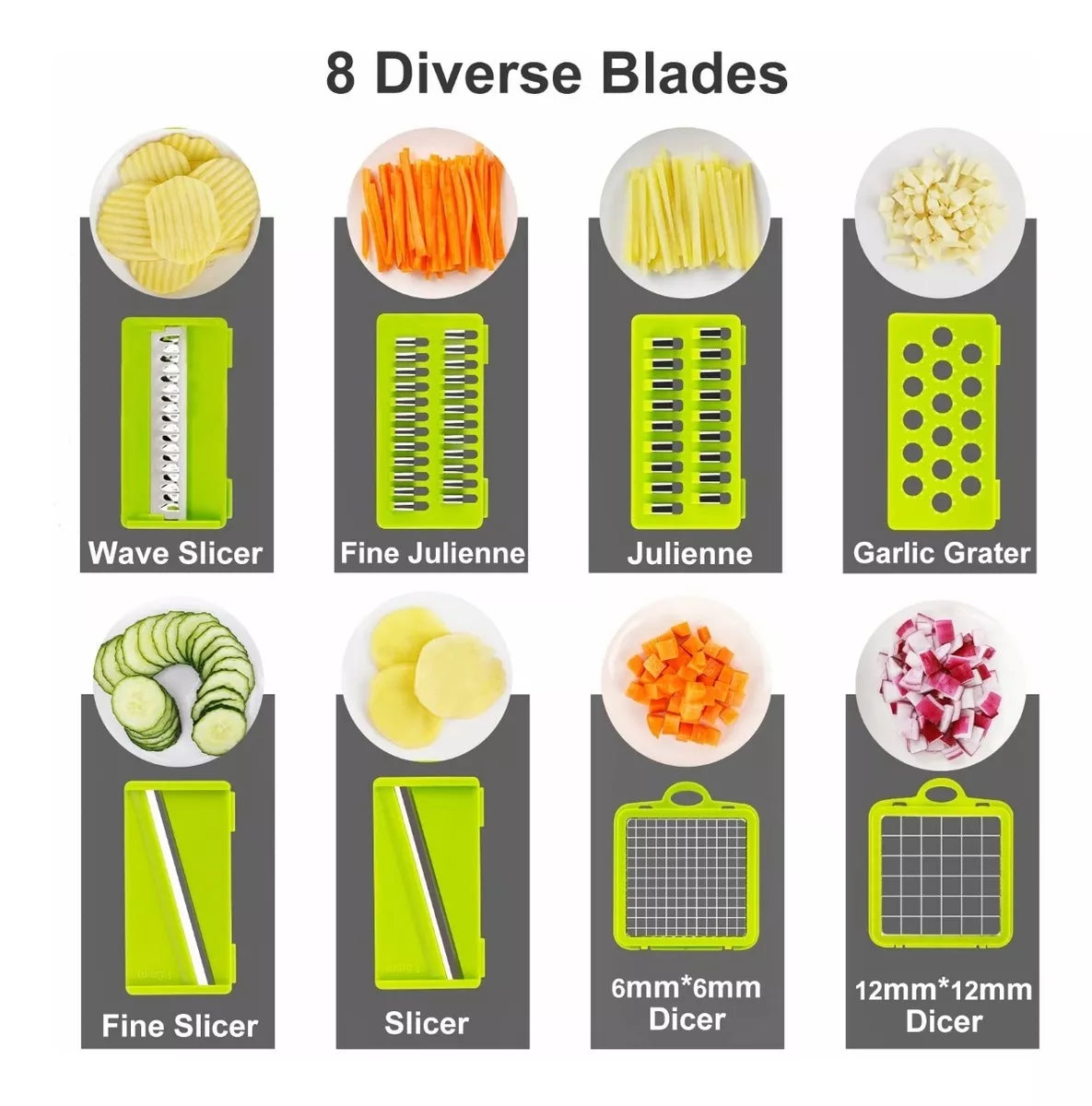 Cortador Rebanador Picador Manual De Verduras Fruta Rallador - Metacompras