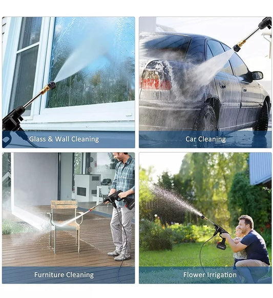 Inalámbrica Hidrolavadora/pistola Lavado Coche /2 Pilas 36v - Metacompras