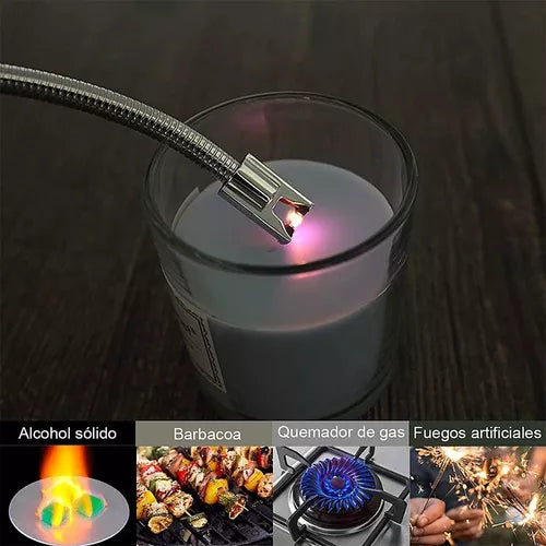 Encendedor Eléctrico Recargable Portátil Usb Para Cocina - Metacompras