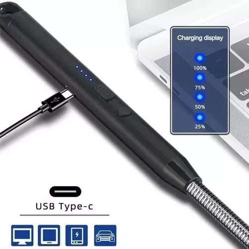 Encendedor Eléctrico Recargable Portátil Usb Para Cocina - Metacompras