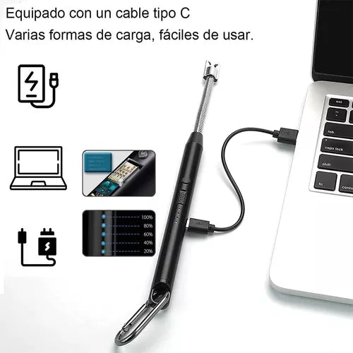 Encendedor Eléctrico Recargable Portátil Usb Para Cocina - Metacompras