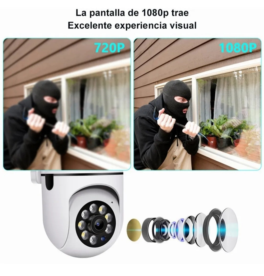 Camara rotatoria PTZ exterior Yi IoT - Metacompras