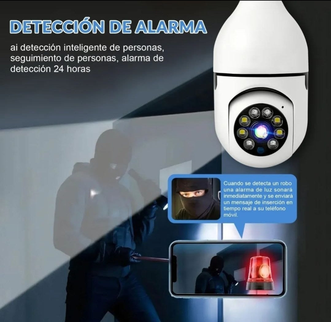 Foco Camara Wifi PTZ - Metacompras