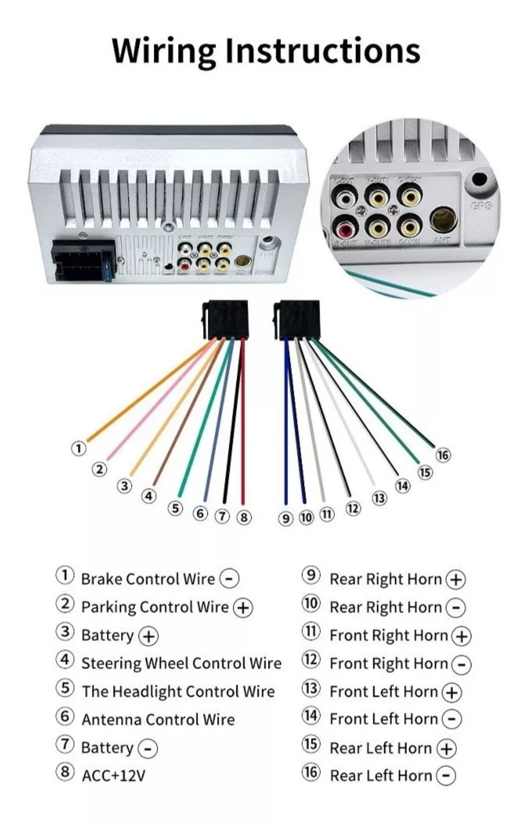 Auto Estereo 2 Din Táctil Bluetooth Mirrorlink Usb Fm Aux Cámara - Metacompras