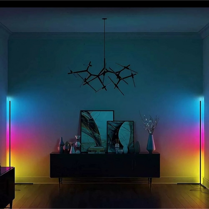 Lámpara LED RGB de Pie Minimalista con Control APP y Modos de Iluminación