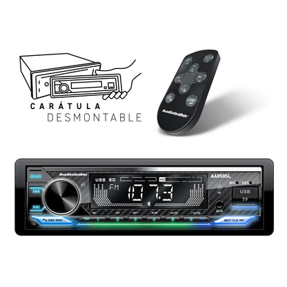 Autoestéreo Audobahn BT con Bluetooth y Ecualización Personalizada - Sonido Avanzado para Tu Vehículo