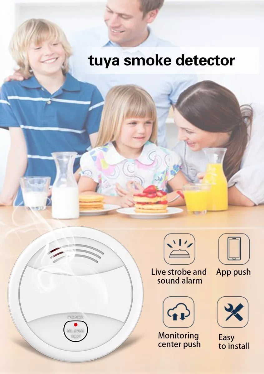 Detector De Humo Inteligente Smart Wifi Con Alexa/googlehome