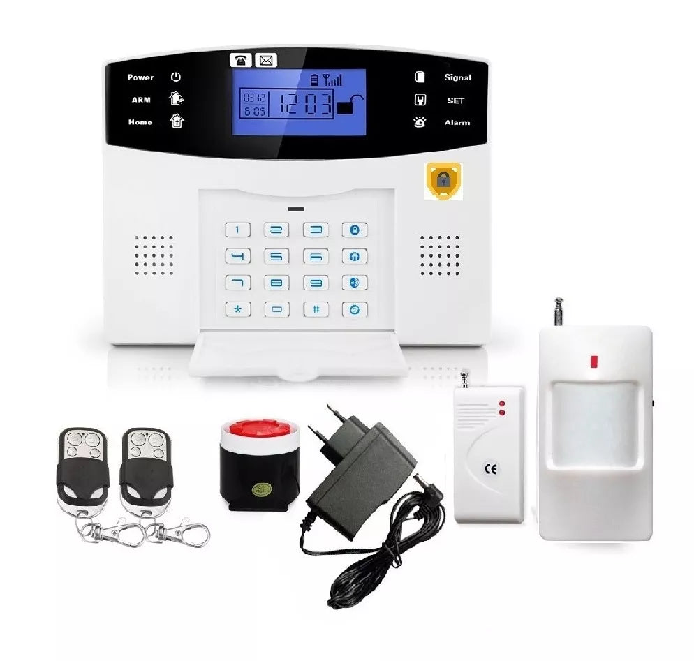 Sistema de Alarma Inalámbrico GSM con Pantalla LCD y Control Remoto para Hogar y Negocio