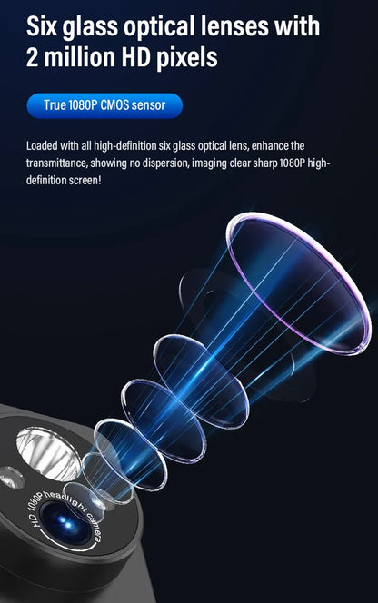 Cámara de Acción HD 1080p con Lámpara LED - Grabación Versátil