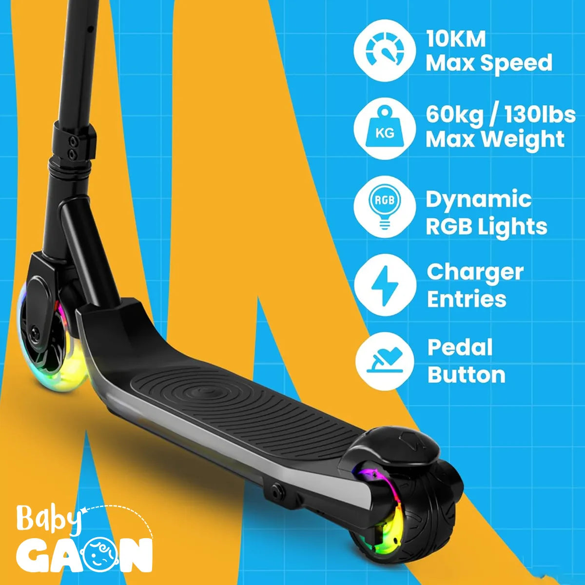 Scooter Infantil Eléctrico Plegable y Recargable para Diversión sin Límites