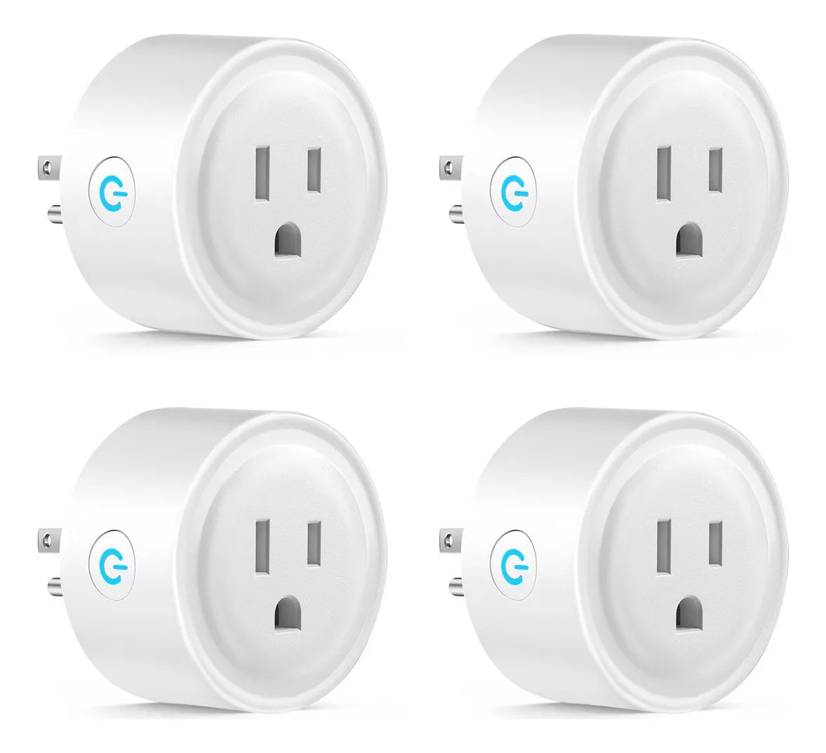 Pack de 4 Enchufes Inteligente Wifi Smart Plug Para Alexa Google Home - Metacompras