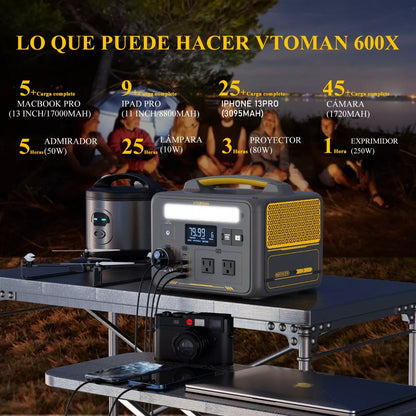 Generador Solar Vtoman 600x 600w/299wh - Metacompras