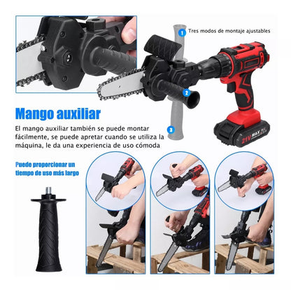 Adaptador De Taladro Sierra Recíproca Para Corte De Madera - Metacompras
