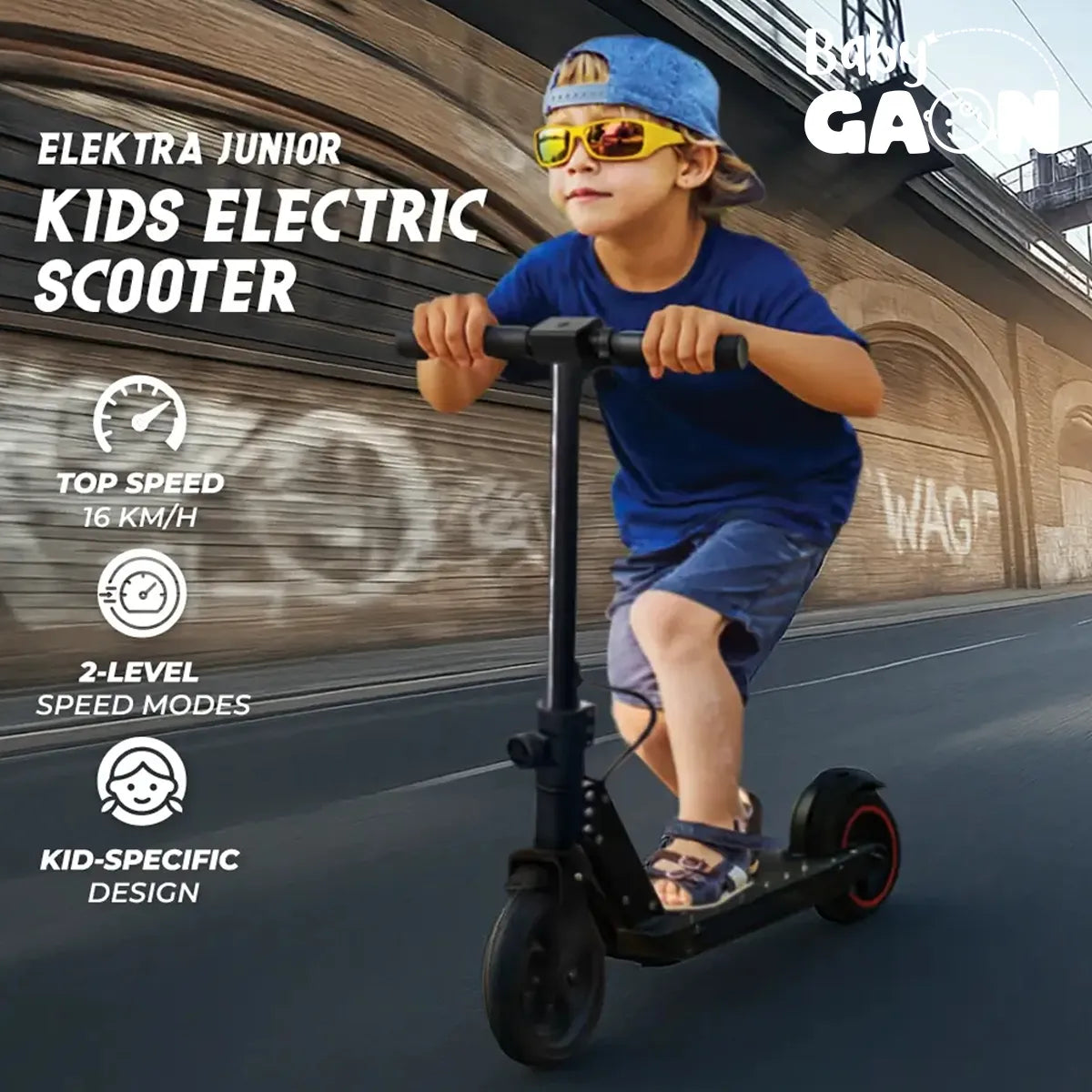 Scooter Infantil Eléctrico Plegable y Recargable para Diversión sin Límites - Metacompras