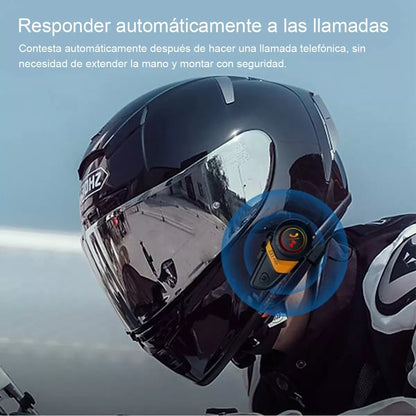 Auriculares Bluetooth Para Casco De Motocicleta 1200mah - Metacompras