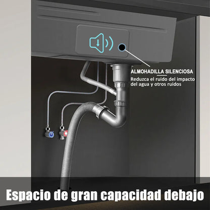 Fregadero de Acero Inoxidable Bokoptyr 80x45cm Elegante y Duradero