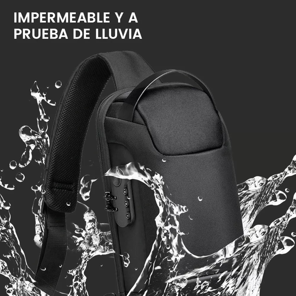 Bolso Bandoler De Pech Para Hom Con Puert De Carga Usb - Metacompras