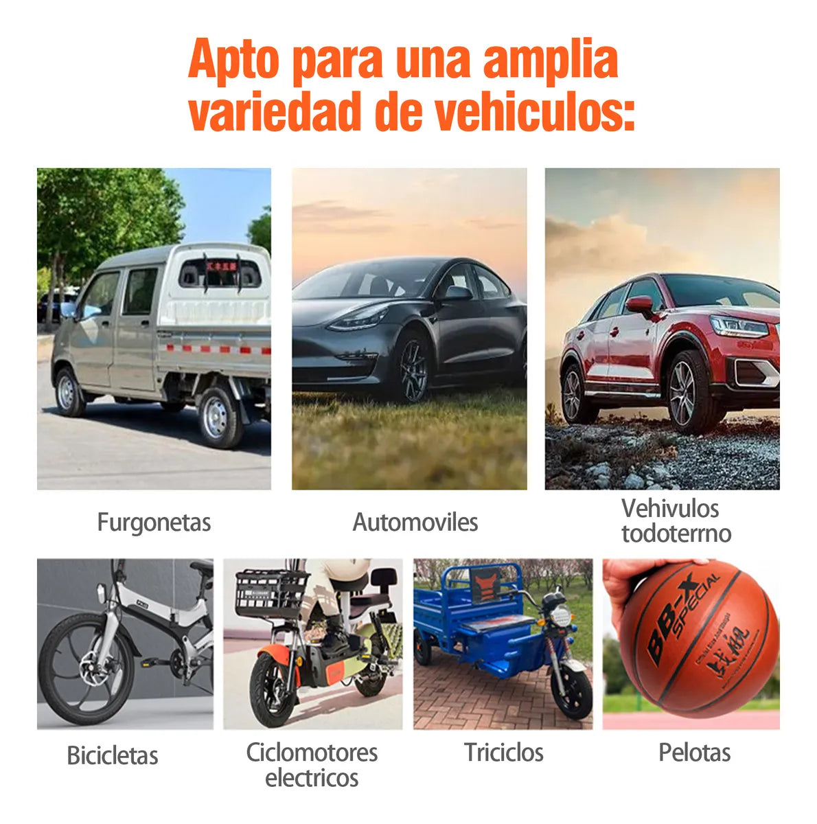 Compresor Inflador de Alta Potencia para Auto y Moto - Rápido y Eficiente