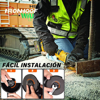 Esmeril Angular Inalámbrica Amoladora Sin Escobillas 125 Mm - Metacompras