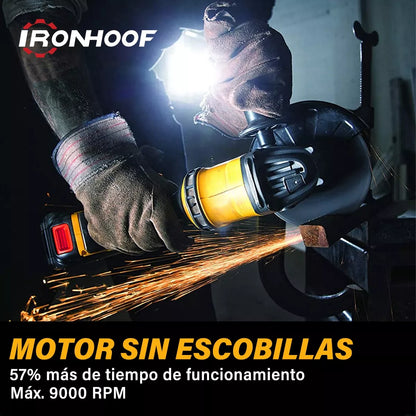 Esmeril Angular Inalámbrica Amoladora Sin Escobillas 125 Mm - Metacompras