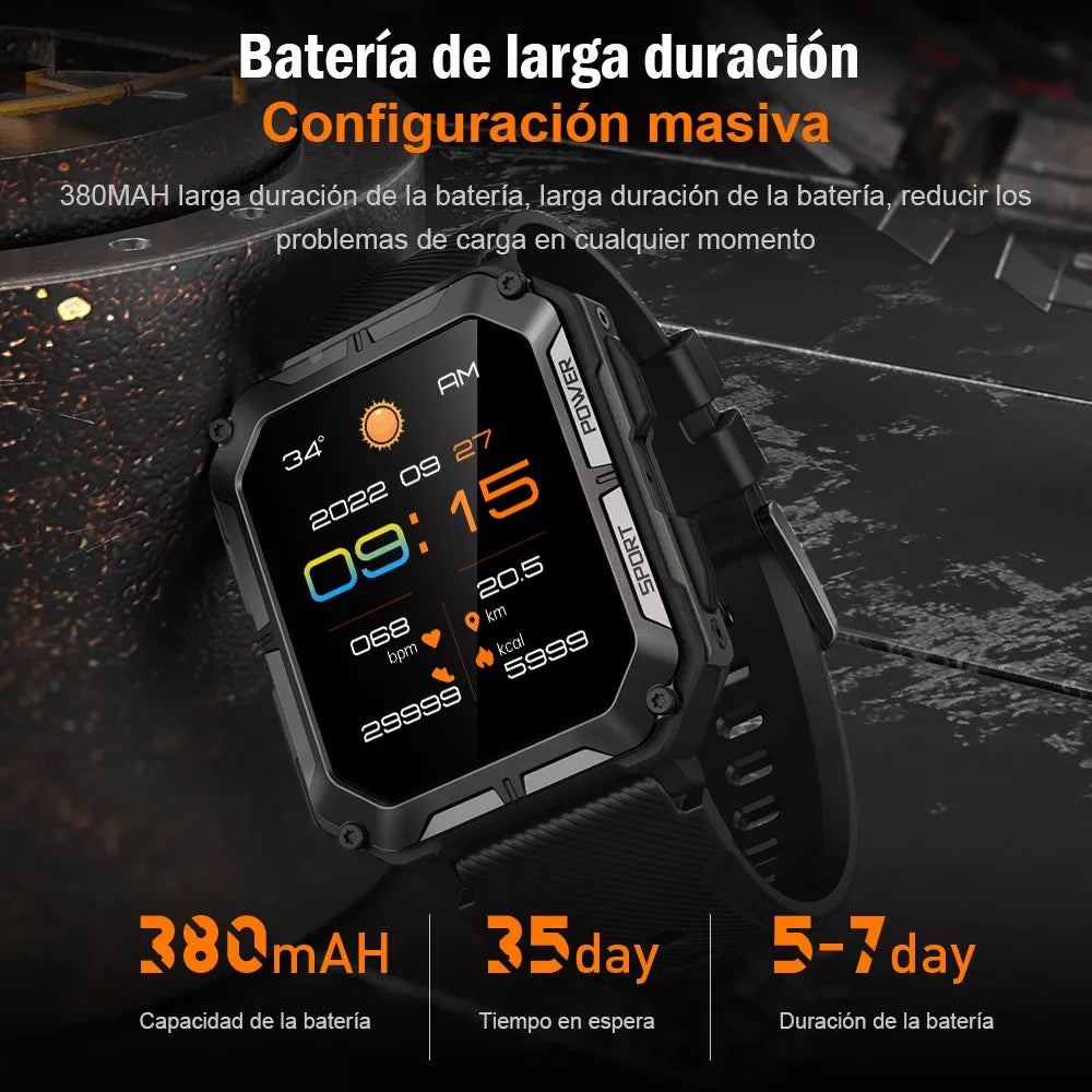 Reloj Inteligente Skmei 1.83 Militar Deportivo Impermeable