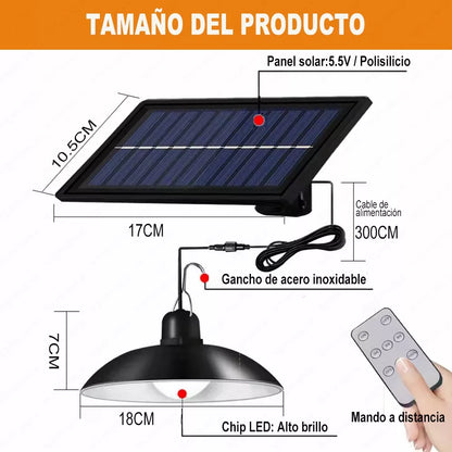 Lámpara Solar Exterior Impermeable - Metacompras