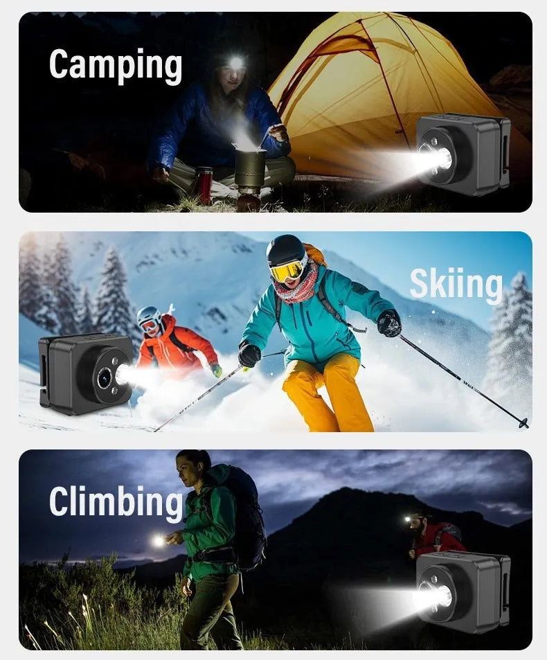 Cámara de Acción HD 1080p con Lámpara LED - Grabación Versátil