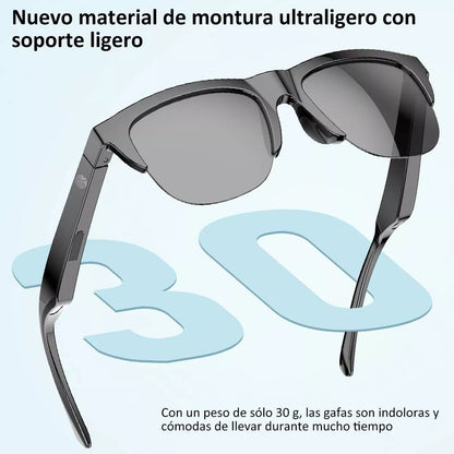 Lentes De Sol Gafa Bluetooth Con Micrófono Audio Inalámbrico - Metacompras