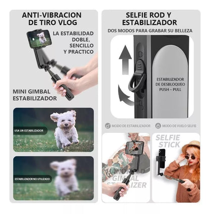 Estabilizador Gimbal Con Luz Led Remoto Para Celular - Metacompras