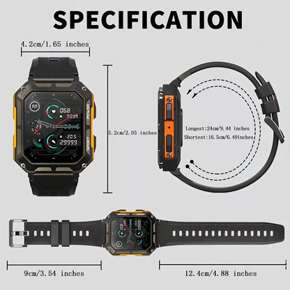 Reloj Inteligente Skmei 1.83 Militar Deportivo Impermeable - Metacompras